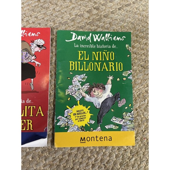 David Walliams Children’s Books Spanish Language Sample Books Promotional - Picture 4 of 5